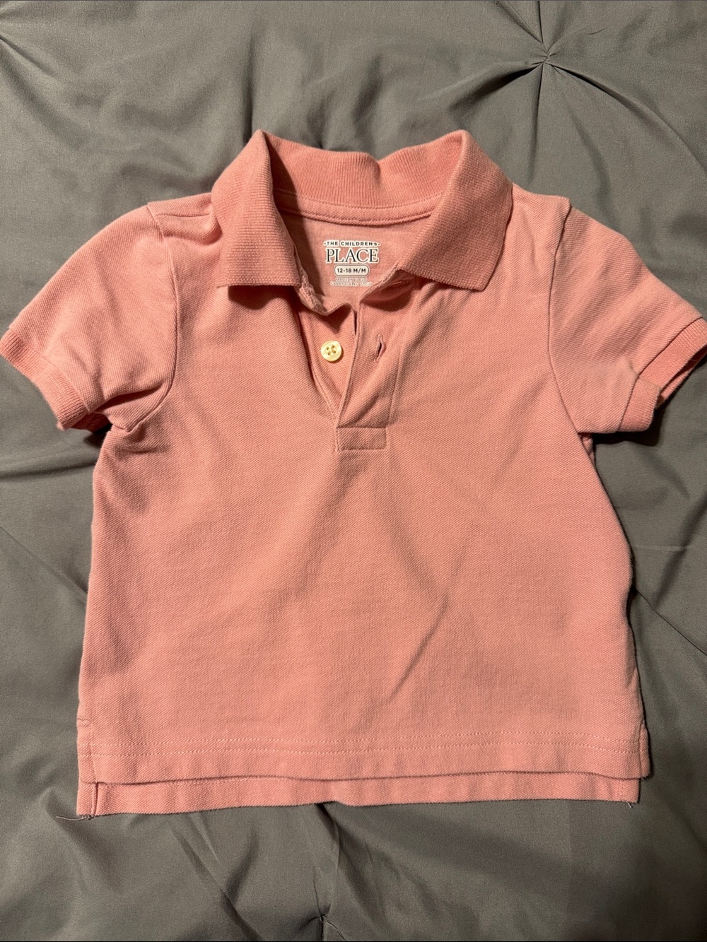 The Children's Place Coral Pink Polo Shirt